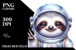 Cute Energetic Sloth PNG Product Image 2