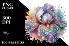 Detailed Vibrant Diamond Iris PNG Product Image 2