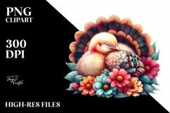 Vibrant Sleeping Baby Watercolor Clipart Product Image 3