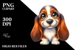 Cute Basset Hound, Transparent PNG Product Image 2