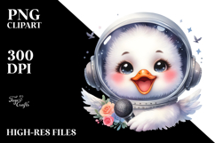 Energetic Swan with Singer Look PNG Product Image 2