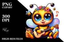 Vibrant Baby Bee PNG Product Image 2