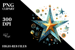 Whimsical Star, Transparent PNG Product Image 2
