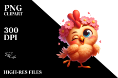 Goofy Chicken Vector Art, PNG Product Image 2