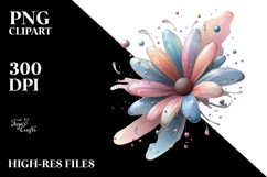 Glossy Daisy with -Like Material PNG Product Image 2