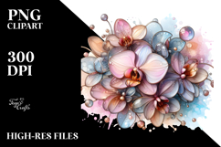 Pastel Glossy Orchid with Transparent PNG Product Image 2