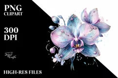 Pastel Glossy Orchid with Transparent PNG Product Image 3