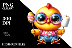 Goofy Chicken with Marshmallow PNG Product Image 2