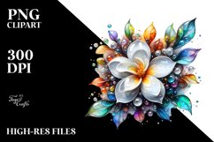 Abstract Shiny Gardenia | Sublimation Clipart Product Image 3