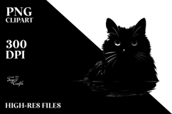 Black Cat Digital Painting Product Image 2