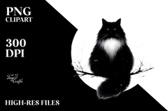 Black Cat Digital Painting Product Image 2