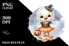 Cute Baby Swan Star Halloween PNG Product Image 2