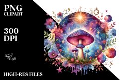 Celestial Mushroom, PNG Product Image 2