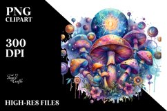 Magical Celestial Mushroom, PNG Product Image 2