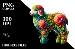 Vibrant Watercolor Lamb 20 oz Tumbler PNG Product Image 2