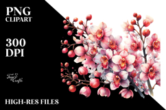 Vibrant Small Orchid | Clipart Product Image 2