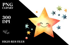Simple Smiling Star PNG Product Image 2