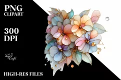 Shiny Abstract Impatiens, Transparent PNG Product Image 1