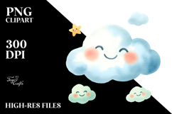 Smiling Cloud, Transparent PNG Product Image 2