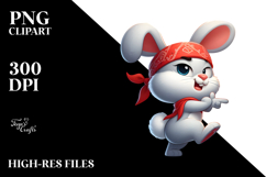 Sarcastic Cartoon Rabbit PNG Product Image 2