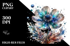 Wooden Stained Anemone Clipart Product Image 3