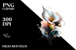 Abstract y Calla Lily PNG Product Image 2