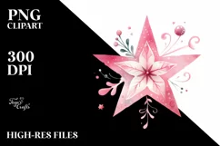Whimsical Pinkish Simple Star, Transparent PNG Product Image 2