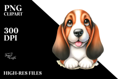 Cute Basset Hound PNG Product Image 2