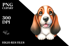 Basset Hound Watercolor Cute PNG Product Image 2