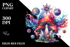 Celestial Mushroom Tarot PNG Product Image 2