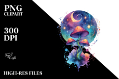 Celestial Mushroom Tarot PNG Product Image 2