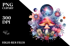 Celestial Mushroom Tarot PNG Product Image 2