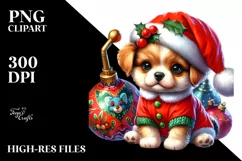 Vibrant Baby Dog Pumpin Clipart Product Image 3