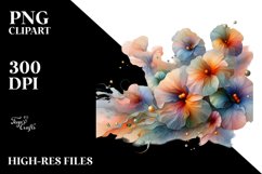 Abstract Pastel Nasturtium Clipart Product Image 3