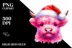 Vibrant Goofy Highland Cow PNG Product Image 2