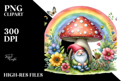 Watercolor Gnome House | Clipart Product Image 2