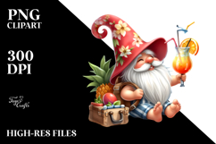 Whimsical Gnome Cocktail Summer PNG Product Image 2