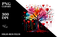 Colorful Tree with Blood and Hearts Product Image 2