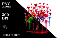 Colorful Tree with Blood and Hearts Product Image 2