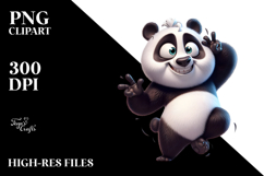 Goofy Panda Dancing PNG Product Image 2