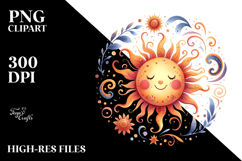 Whimsical Sun PNG Product Image 2