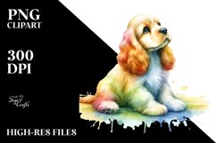 Cute Cocker Spaniel PNG Product Image 3