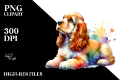 Cute Cocker Spaniel PNG Product Image 2