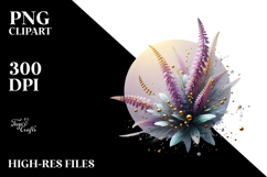 Glossy Heather Splash PNG Product Image 2