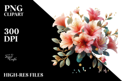 Azalea Watercolor Splash PNG Product Image 2