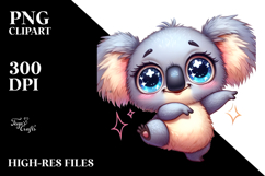 Silly Cartoon Koala PNG Product Image 2