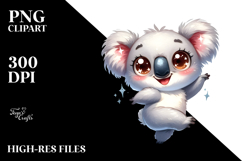 Silly Cartoon Koala PNG Product Image 2