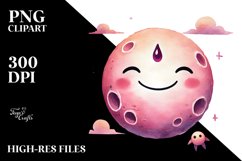 Smiling Half Moon, Transparent PNG Product Image 2