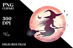 Simple Retro Witch PNG Product Image 2