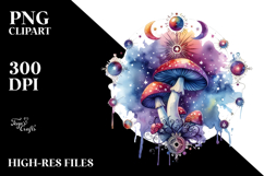 Magical Celestial Mushroom Tarot PNG Product Image 2